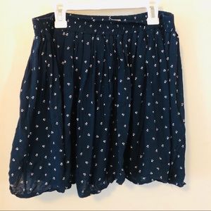 2 for $10! Blue and white floral mini skirt
